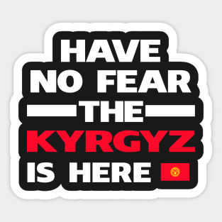 No Fear Kyrgyz Is Here Kyrgyzstan Sticker